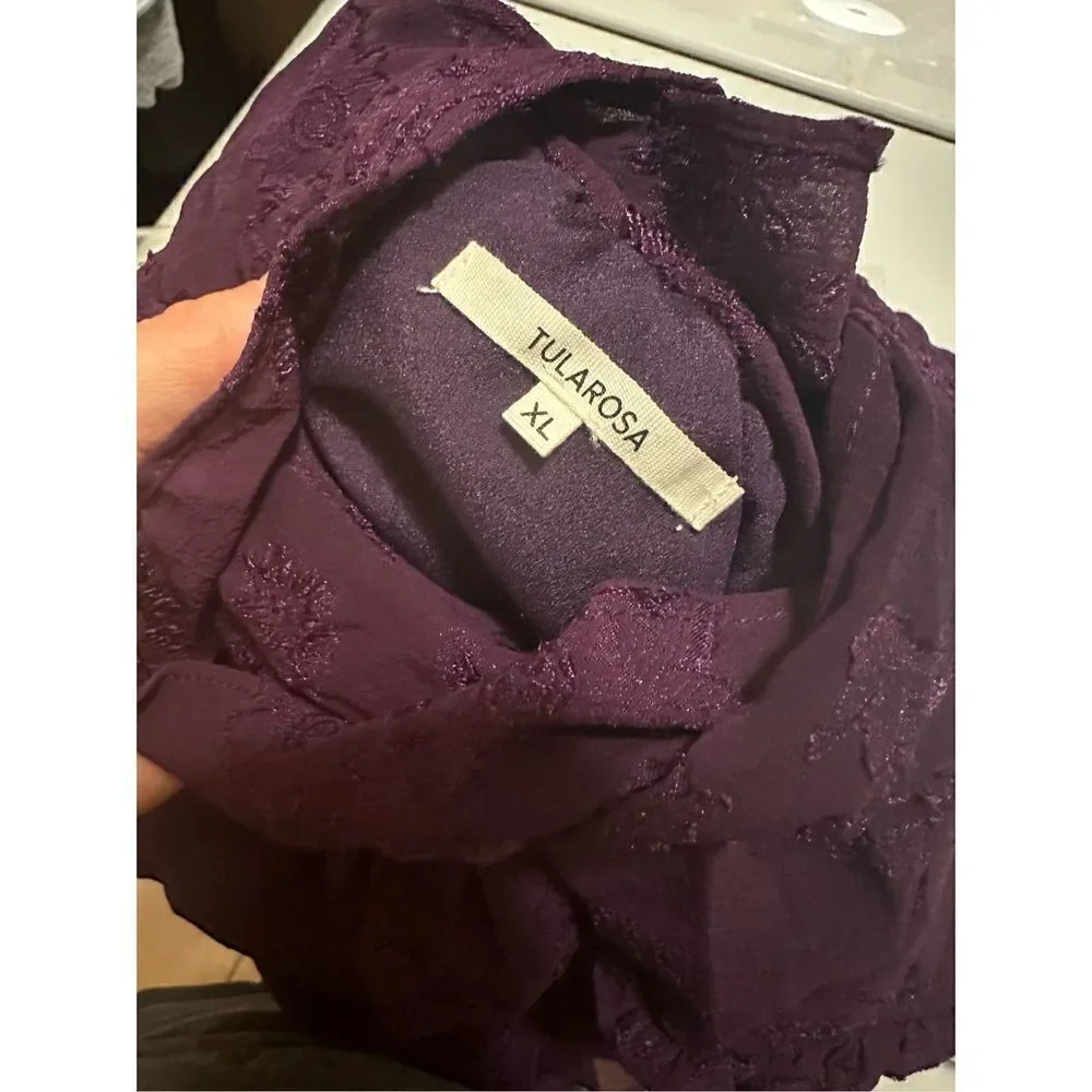 NWT Revolve Tularosa Sienna Purple Lace Long Sleeve Mini Dress Size‎ XL